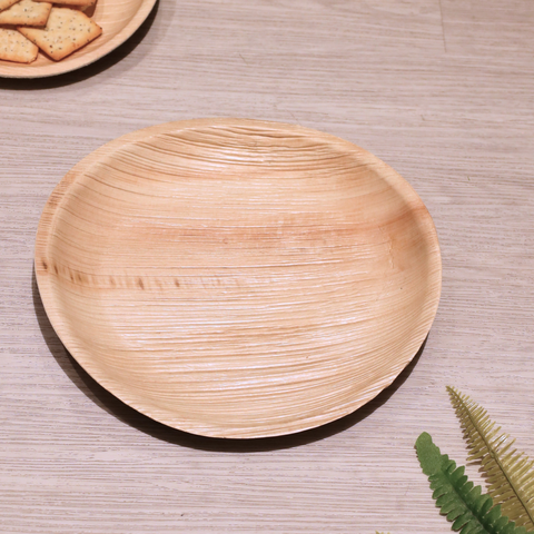 8 Inch Round Palm Leaf Plate